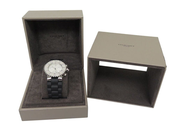 Montre montre CHAUMET class one chronographe 624 38mm acier diamants quartz 58 Facettes 268453