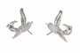 Boucles d'oreilles Boucles d'oreilles vintage Birds of Paradise, vers 1950 – Élégance joyeuse en diamants et platine 58 Facettes 25181-0294