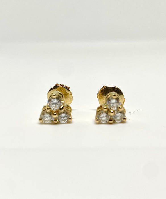 Boucles d'oreilles Boucles d’oreilles or jaune diamants 58 Facettes