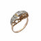 Bague vintage en or jaune & diamants
