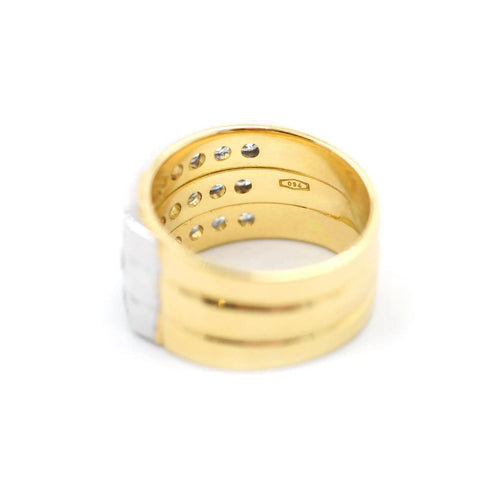 Bague Bague en or blanc sertie de diamants de 1,50 ct 58 Facettes 13414