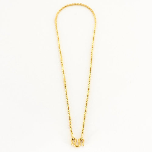Collier Collier en or jaune 22K, fermoir antiquisant 58 Facettes MON1072