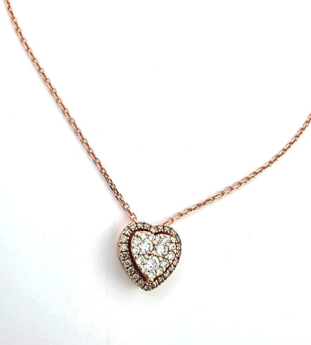 Collier Collier pendentif en or jaune avec diamants 58 Facettes