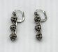 Boucles d'oreilles Longues dormeuses or gris serties de diamants 58 Facettes