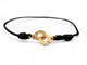 Bracelet bracelet DINH VAN menottes r10 341102 en or jaune 18k 2.9gr & cordon noir 58 Facettes 270151