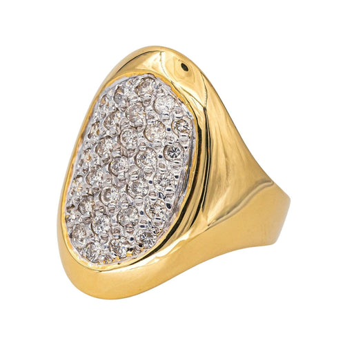 Bague 57.5 Bague Or jaune, Or blanc Diamant 58 Facettes 4148028RV