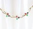 Collier Collier ras-de-cou vintage en or jaune 14 carats orné de diamants, d'émeraudes, de saphirs et de rubis 58 Facettes 159/24T
