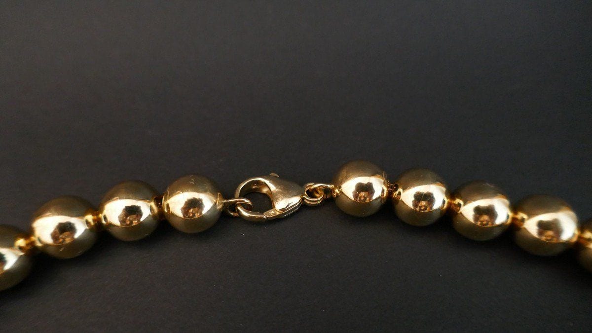 Collier Collier Choker Boules Marseillais Or Jaune 58 Facettes