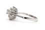 Bague 55 Bague contemporaine en or blanc 18 carats sertie de diamants taille brillant 0,56 ct 58 Facettes 23104