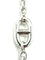 Collier HERMES. Collection "Farandole", sautoir argent 80cm 58 Facettes