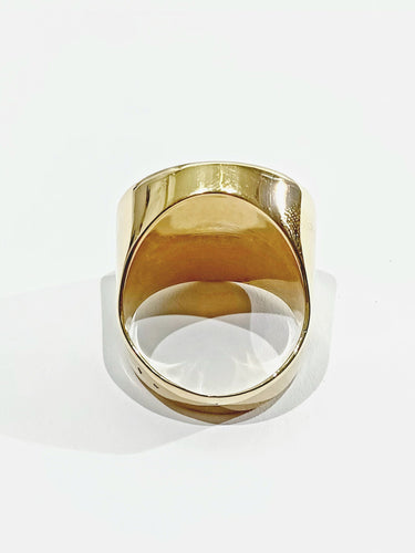 Bague 57.5 Bague Or jaune Napoléon III 58 Facettes 2945/1