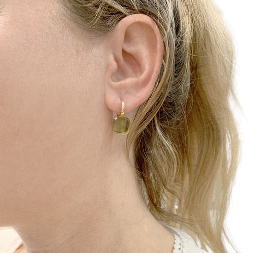 Boucles d'oreilles Boucles d'oreilles Pomellato, "Nudo", or rose et blanc et quartz lemon. 58 Facettes 34948