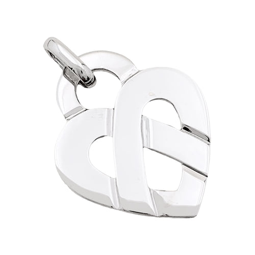 Pendentif Pendentif Poiray, "Coeur Entrelacé", or blanc. 58 Facettes 35311