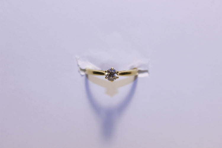 Bague 48 Bague solitaire Diamant 0.26ct 58 Facettes