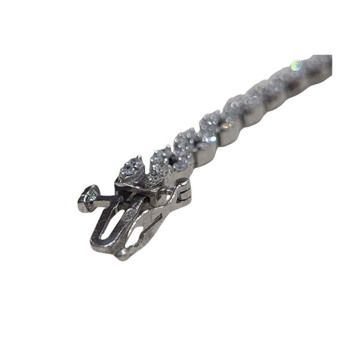 Bracelet Bracelet en or blanc 18k et diamants 58 Facettes P19