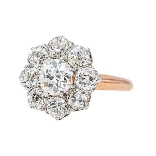 Bague 58 Bague Marguerite Or rose, Platine Diamant 58 Facettes 3904858CN