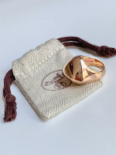 Collier 53 Bague HERMÈS "Collier de chien rock" en or rose 18k 58 Facettes