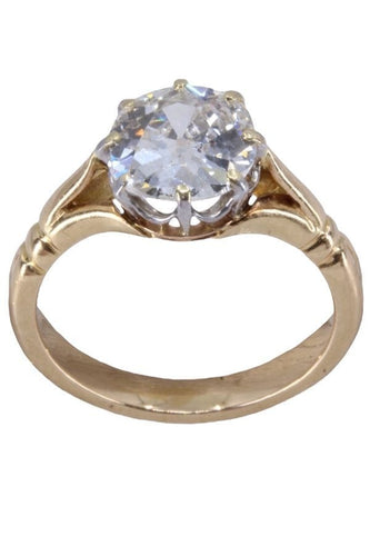 Bague 50 SOLITAIRE DIAMANT 1.60 CARAT 58 Facettes 086021