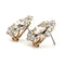 Boucles d'oreilles Boucles d'oreilles en or blanc et jaune avec diamants 58 Facettes