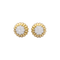Boucles d'oreilles Clips d'oreilles David Webb, "Boutons", platine, or jaune, diamants. 58 Facettes 34425