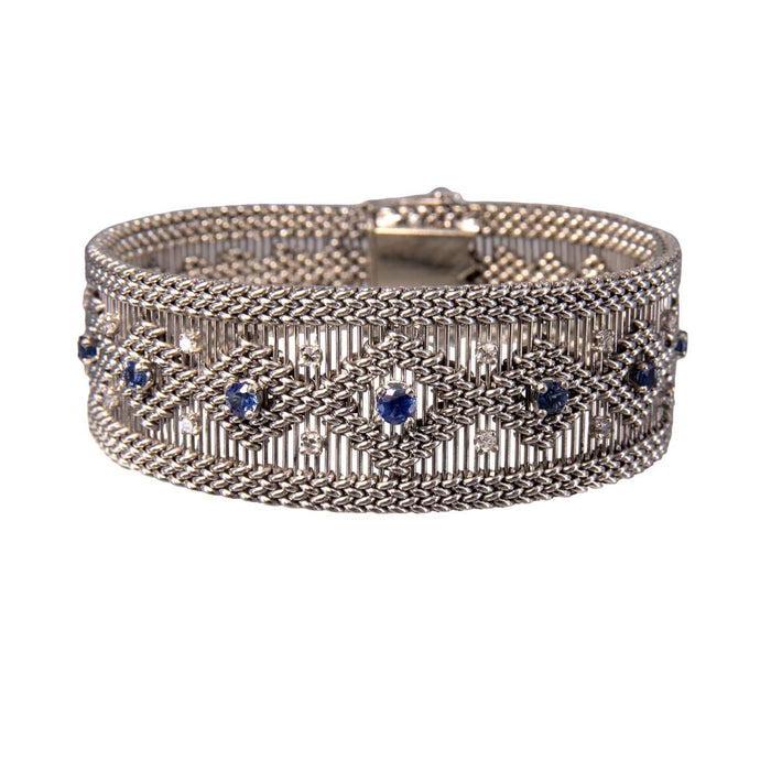 Bracelet Bracelet des années 1950, saphirs et diamants 58 Facettes 34100038