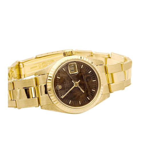 Montre Montre Femme Rolex, "Oyster Perpetual Datejust", or jaune. 58 Facettes 34471