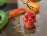 Pendentif Pendentif XIXe Memento Mori crâne corail 58 Facettes