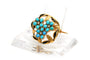 Broche Broche Napoléon III en or jaune, turquoises, perles et émail 58 Facettes 22207