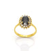 Bague 50 Bague en or jaune saphir et diamants 58 Facettes