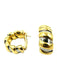 Boucles d'oreilles BVLGARI. Collection "Tubogas", boucles d'oreilles vintage or et acier 58 Facettes