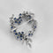Broche Broche en Or blanc diamants et saphirs 58 Facettes LJ 22-103