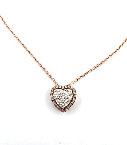 Collier Collier pendentif en or jaune avec diamants 58 Facettes