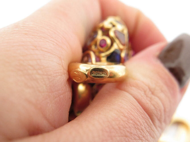 Bracelet bracelet gourmette breloques coeur zodiac t18 or jaune 18k 90.5gr charms 58 Facettes 270131