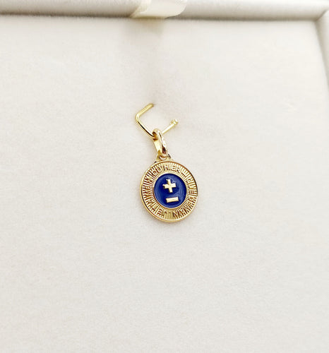 AUGIS - Pendentif médaille d'amour or jaune "+ qu'hier - que demain" - L'Élégante Bleue