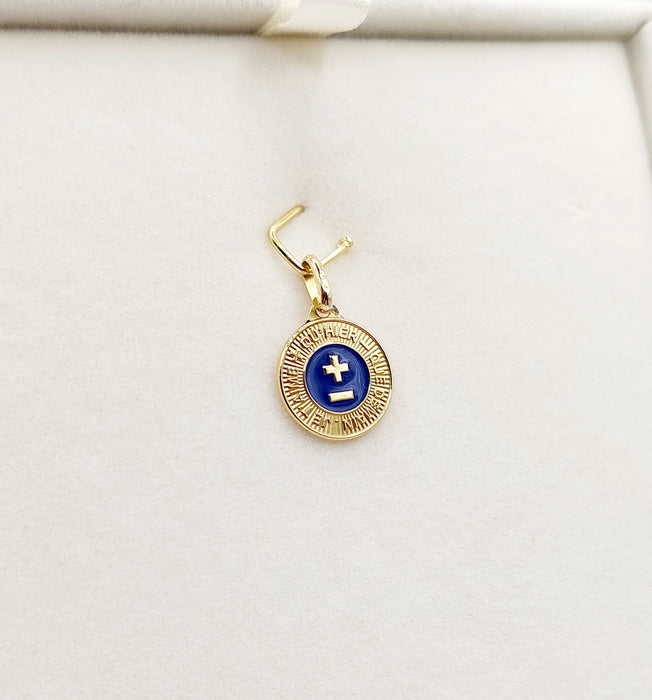 AUGIS - Pendentif médaille d'amour or jaune "+ qu'hier - que demain" - L'Élégante Bleue 58 Facettes J10797X000