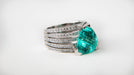 Bague 55 VAN GOLLER - Bague or blanc Paraiba Trillon 58 Facettes Trillon/01