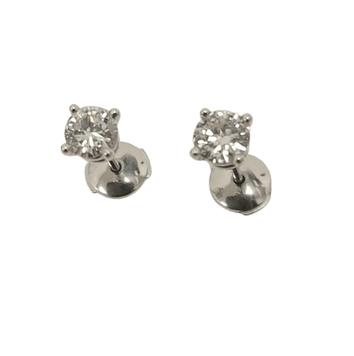 Boucles d'oreilles Clous d'oreilles diamants 0.80ct 58 Facettes