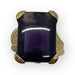 Bague 58.5 Bague or jaune pierre violette 58 Facettes 149049929