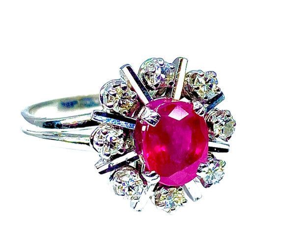 Bague 50 Bague Rubis Diamants 58 Facettes AB248