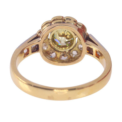 Bague 55 Lemonade Love : la bague de fiançailles en diamant jaune qui symbolise les doux tournants de la vie 58 Facettes 23081-0049