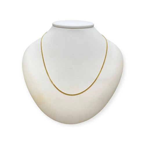 Collier Chaîne maille gourmette 42.5cm en or jaune 750 58 Facettes 330088373