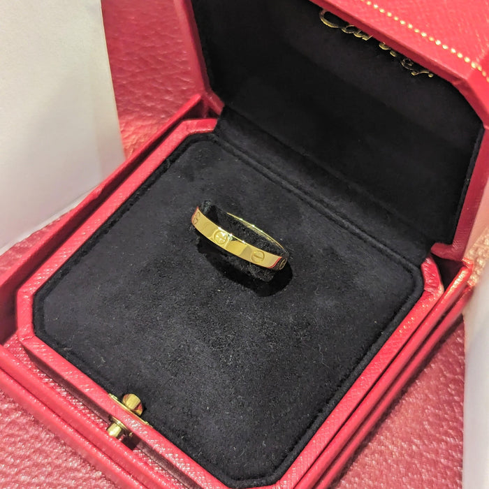 Bague 63 CARTIER - Alliance Love or jaune 58 Facettes 29807