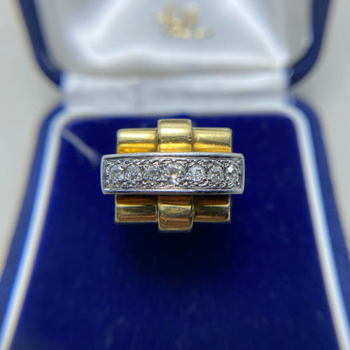 Bague 52 Bague or jaune diamants 58 Facettes