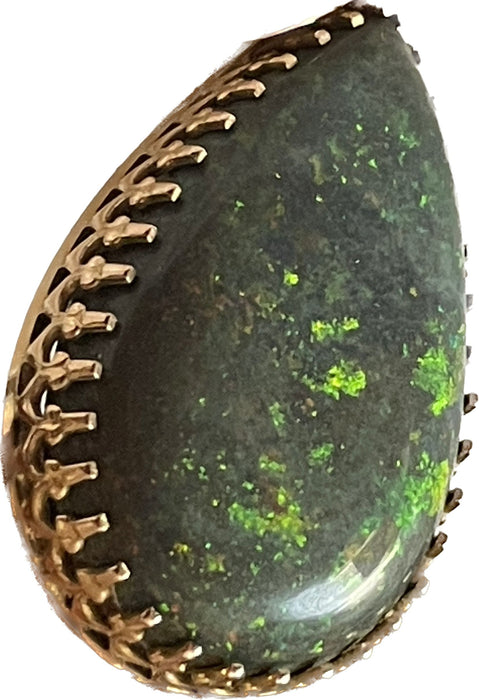Pendentif opale noire Andamooka
