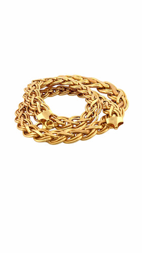Collier Collier tressé en chute or jaune 18 carats 58 Facettes