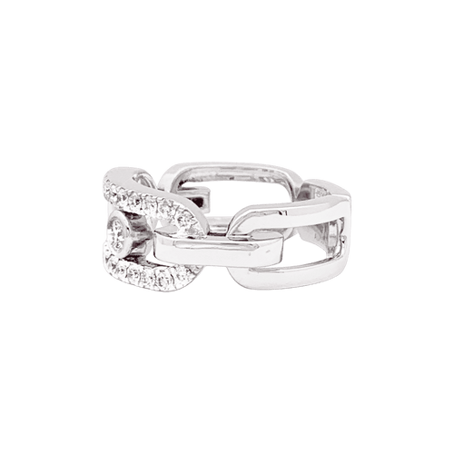 Bague 51 Bague Messika, "Move Link", or blanc, diamants. 58 Facettes 34808