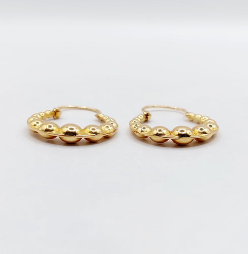Boucles d'oreilles Créoles vintage or rose 58 Facettes A05842