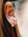 Boucles d'oreilles Paire de boucle d'oreille or, rubis et diamants 58 Facettes