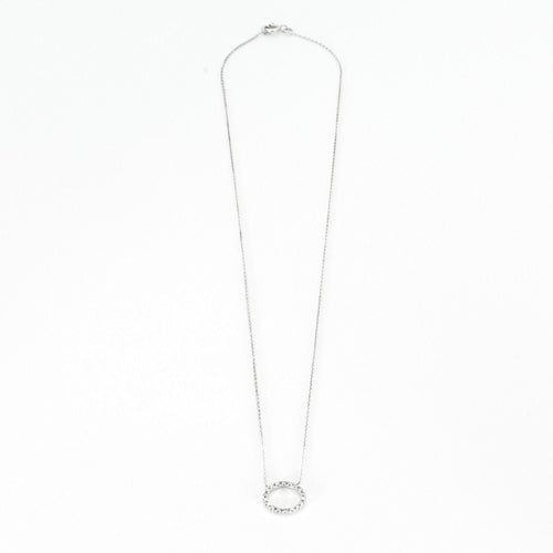Collier Collier or blanc et diamants 58 Facettes