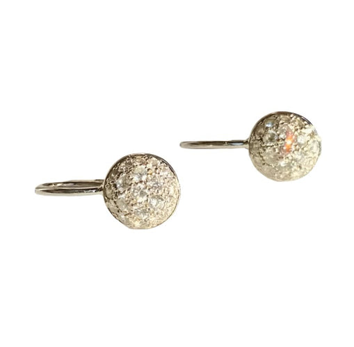 Boucles d'oreilles Boucles d'oreilles or blanc diamants 58 Facettes